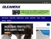 Tablet Screenshot of cleanfax.com